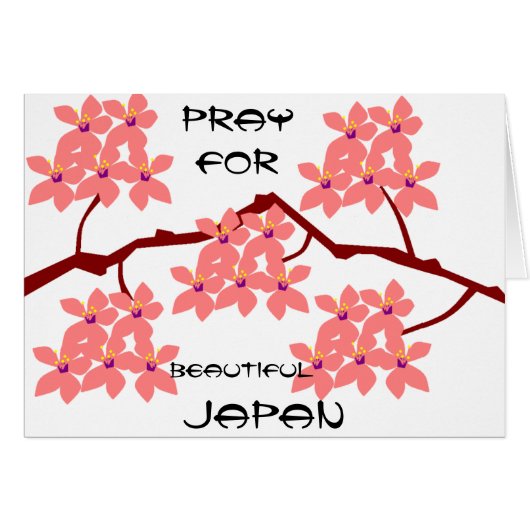 PRAY FOR BEAUTIFUL JAPAN CARDS (Front Horizontal)