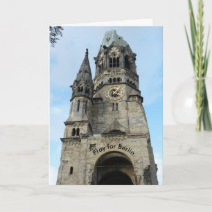 Pray for Berlin Kaiser Wilhelm Memorial Church Holiday Card