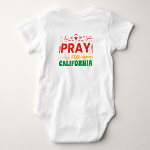 Pray for CALIFORNIA: Together in Prayer for CA Baby Bodysuit