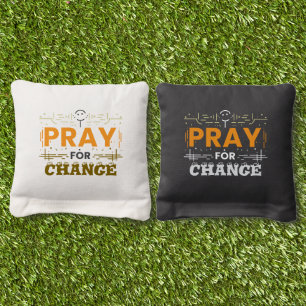 Pray For Change Cornhole Bags