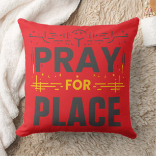 Pray For Compassion Throw Pillow