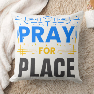 Pray For Compassion Throw Pillow
