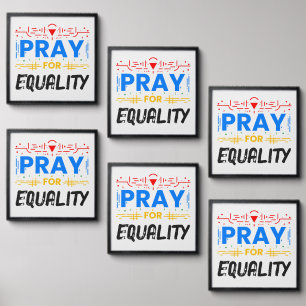 Pray For Equality Peel And Stick Photo Tile