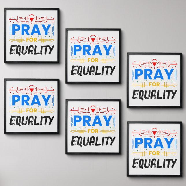 Pray For Equality Peel And Stick Photo Tile (Front Set)