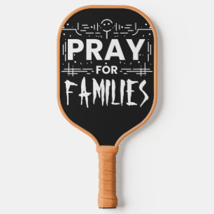 Pray for families carbon fiber pickleball paddle 