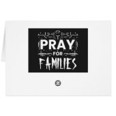 Pray for families cards (Back Horizontal)