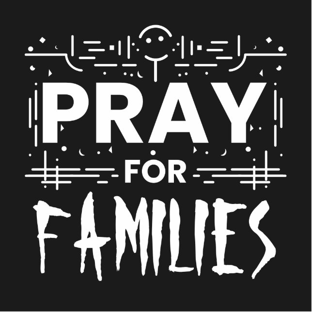 Pray for families cutout (Front)
