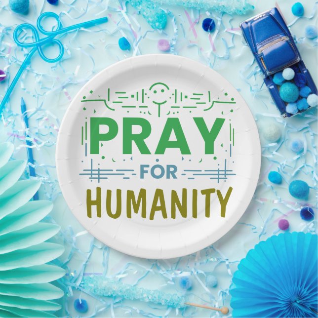Pray For: Honoring Humanity Paper Plates (Party)