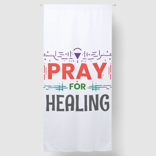 Pray For: Inspiring Healing Blackout Curtains (Front)
