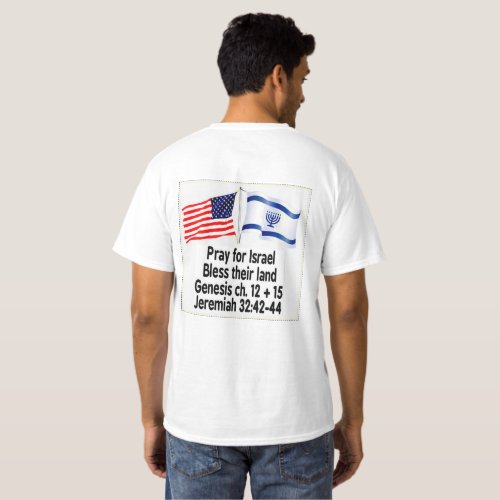 Pray for Israel bless their land shirt
