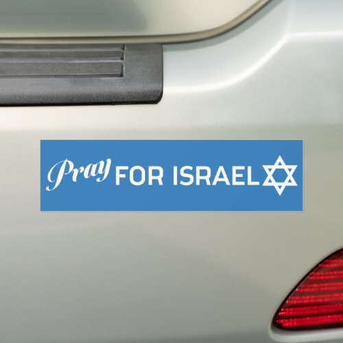 Pray For Israel Bumper Sticker