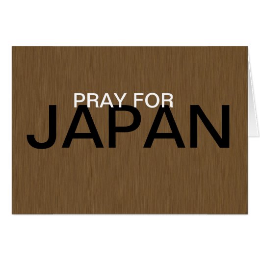 PRAY FOR JAPAN CARDS (Front Horizontal)