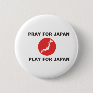PRAY FOR JAPAN, PLAY FOR JAPAN. BUTTON