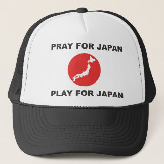 PRAY FOR JAPAN, PLAY FOR JAPAN. TRUCKER HAT