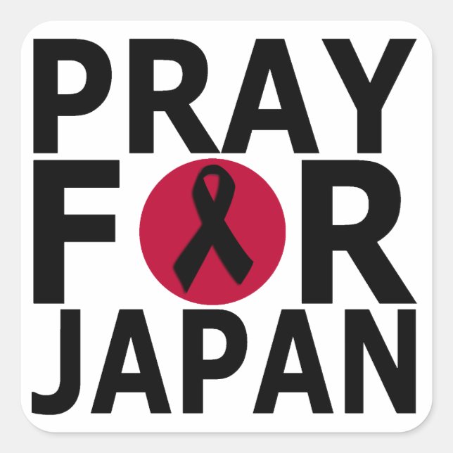 Pray for Japan Stickers (Front)