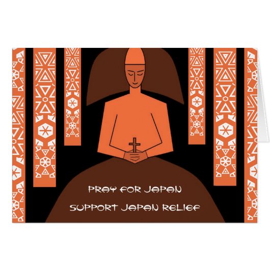 PRAY FOR JAPAN SUPPORT JAPAN RELIEF CARDS (Front Horizontal)