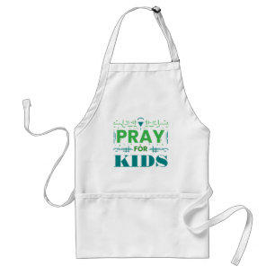 Pray for kids adult apron