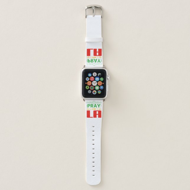 Pray for LA Apple Watch Band (Front)