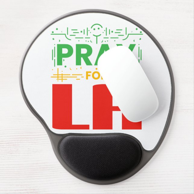 Pray for LA Gel Mouse Pad (Left Side)