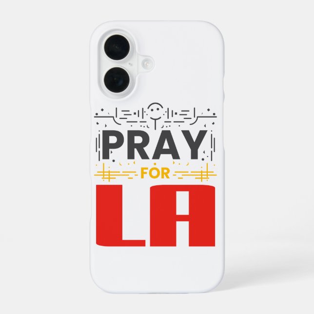 Pray for LA Iphone Case (Back)