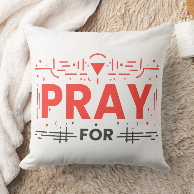 Pray For Lives Matter Throw Pillow (Blanket)