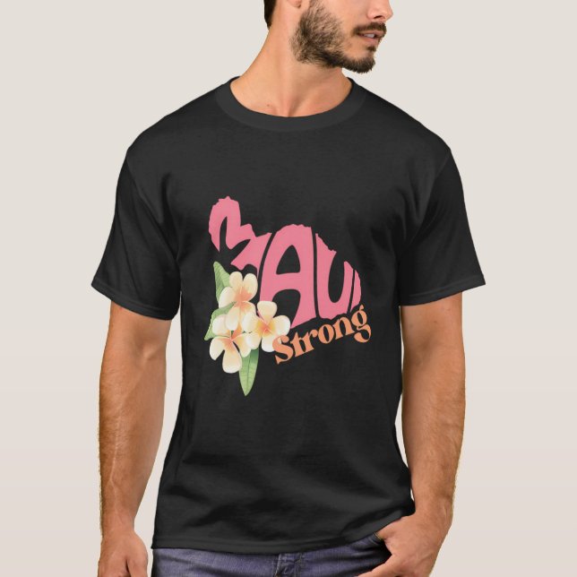 Pray For Maui Hawaii Strong I Love Heart Lahaina T-Shirt (Front)