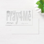 Pray for me remembrance card (Desk)