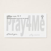 Pray for me remembrance card (Front)