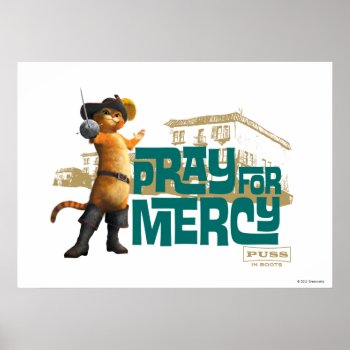 Pray For Mercy (blue) 2 Poster by pussinboots at Zazzle