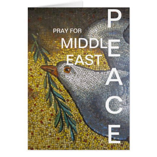 PRAY FOR MIDDLE EAST PEACE CARDS (Front)