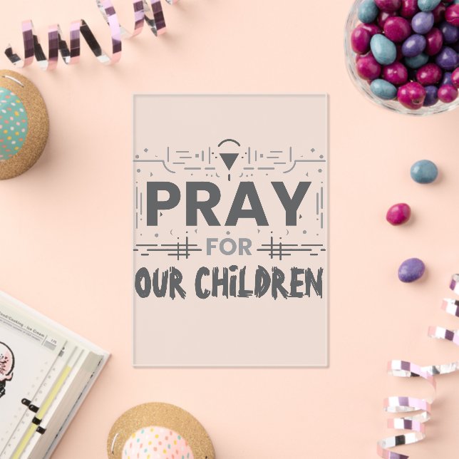 Pray For Our Children Acrylic Invitations (Insitu (Celebration))