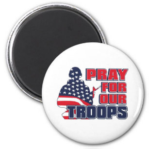 Pray For Our Troops Magnet