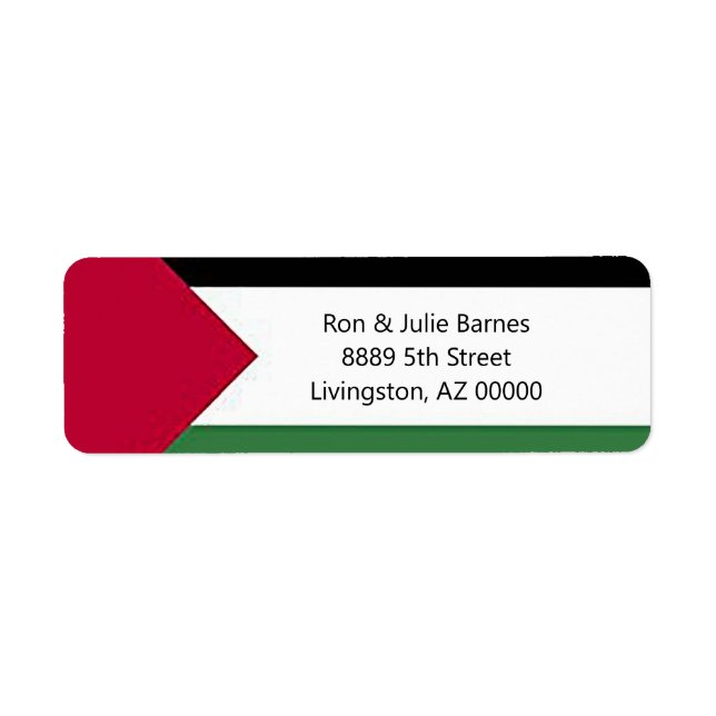 Pray for Palestine Return Address Labels (Front)