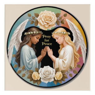Pray for Peace Angels Acrylic Print