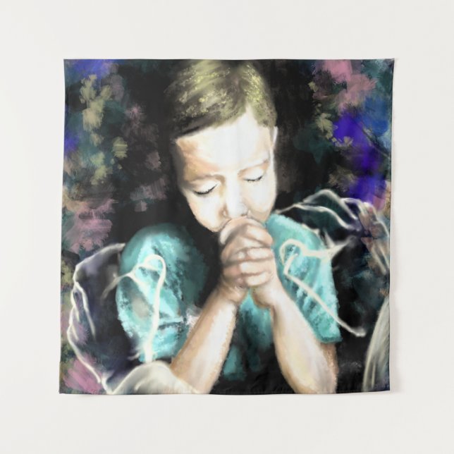 Pray for Peace Art Tapestry (Front)