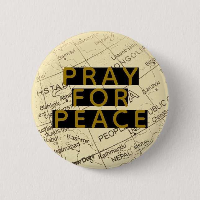 PRAY FOR PEACE BUTTON (Front)