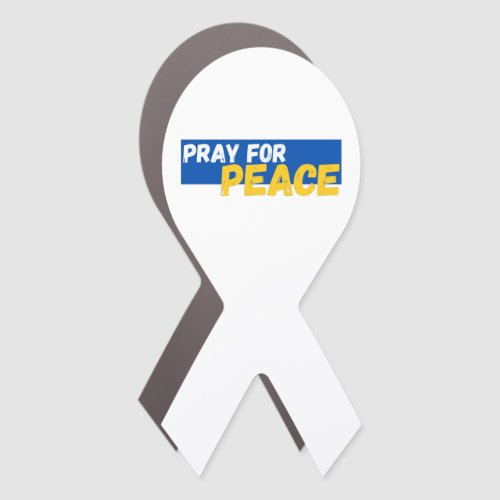 Pray For Peace Car Magnet