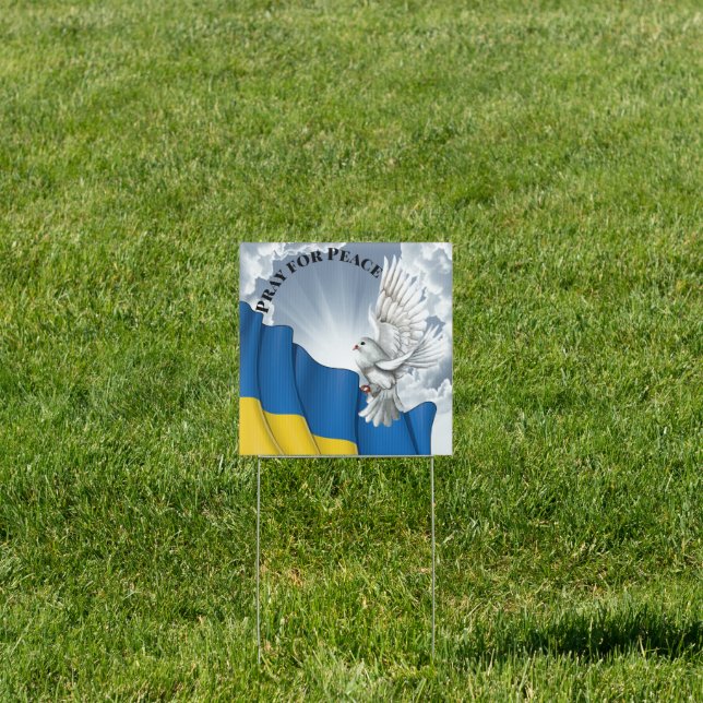 .Pray for Peace for Ukraine - See Back. Sign (Insitu)