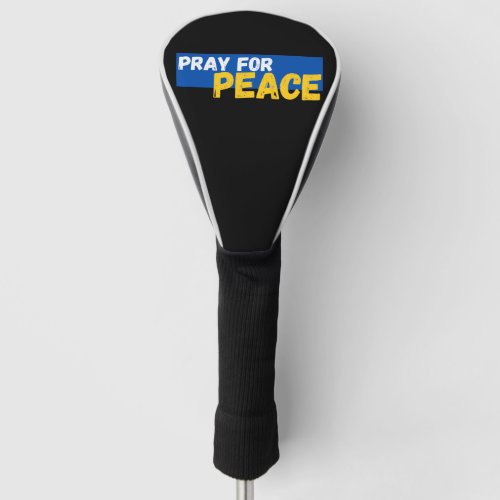 Pray For Peace Golf Head Cover
