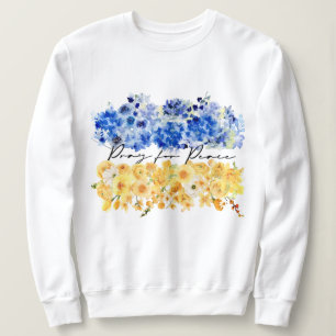 Pray for Peace & Peace in Ukraine & Watercolours. Sweatshirt