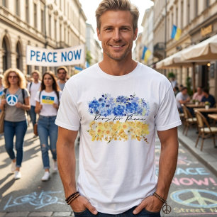Pray for Peace & Peace in Ukraine & Watercolours. T-Shirt