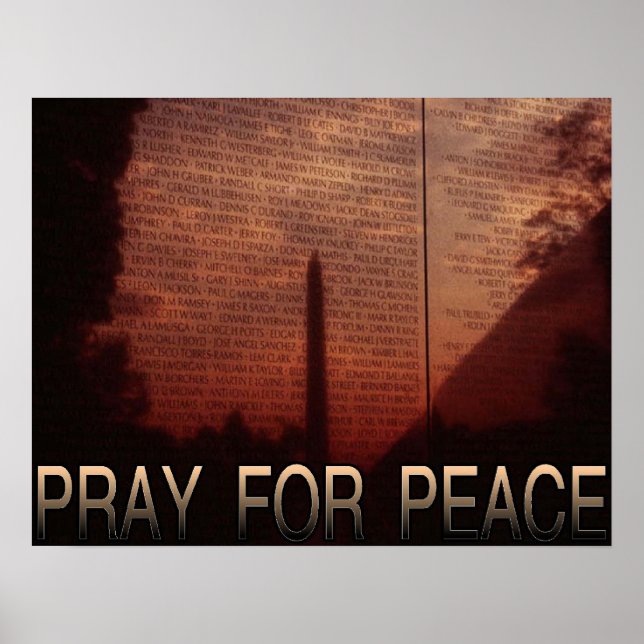 Pray For Peace Poster (Front)