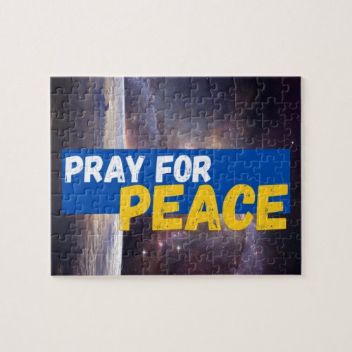 Pray For Peace Pray For Ukraine Jigsaw Puzzle