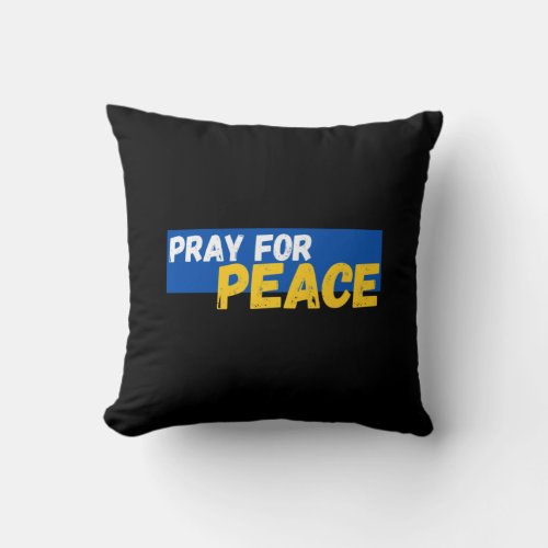 Pray For Peace Throw Pillow