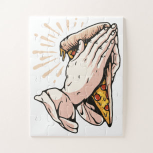 Pray For Pizza Jigsaw Puzzle