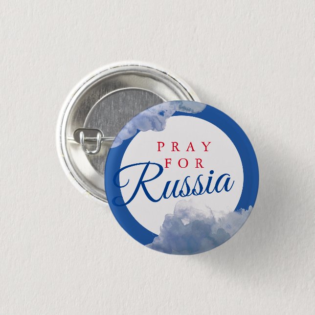PRAY FOR RUSSIA BUTTON (Front & Back)