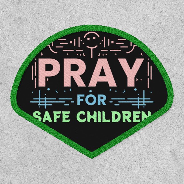 Pray for safe children patch (Front)
