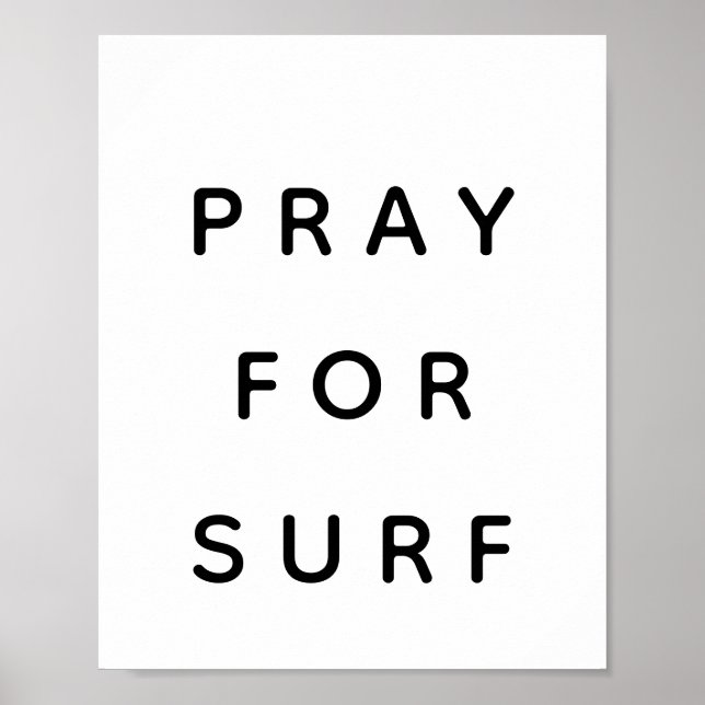 Pray For Surf Poster (Front)