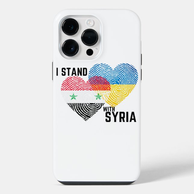 Pray for  Syria Iphone Case (Back)