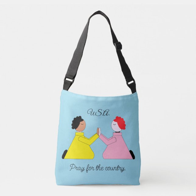 Pray for the Country Crossbody Bag (Front)